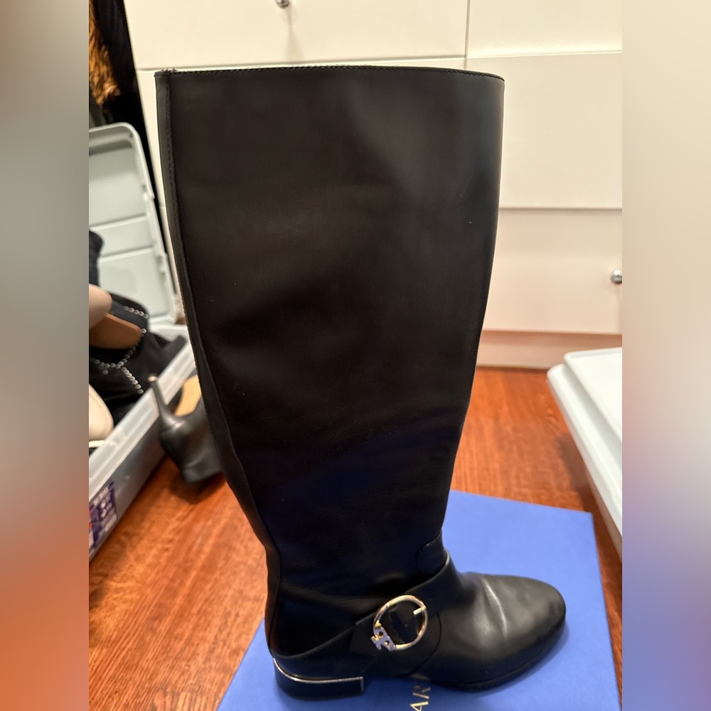 Tory Burch Black Knee-High Boots